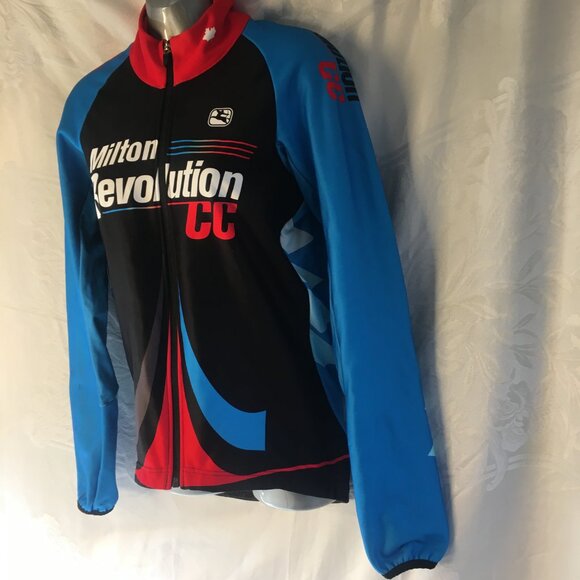 Men's Giordana Milton Revolution CC Long Sleeve Cycling Jersey Blue Size M - Picture 6 of 16